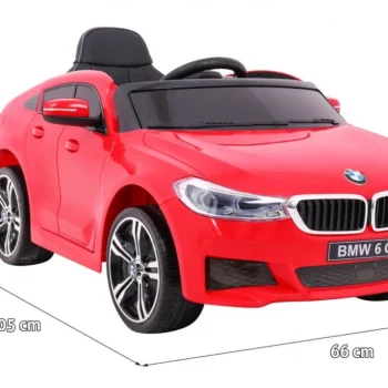 Bmw 6 Gt Crveni Automobil Na Baterije + Daljinski Upravljač, Crvena 2