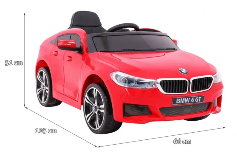 Bmw 6 Gt Crveni Automobil Na Baterije + Daljinski Upravljač, Crvena 2