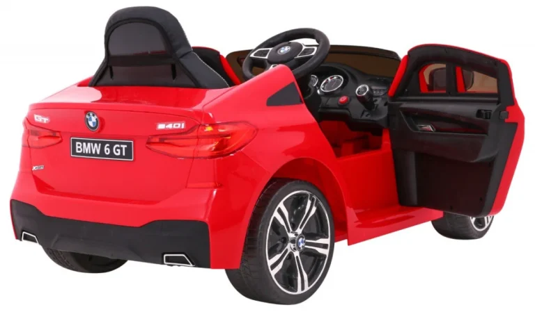 Bmw 6 Gt Crveni Automobil Na Baterije + Daljinski Upravljač, Crvena 8