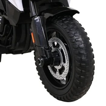 Bmw F850 Gs Dječji Motocikl Na Baterije Bijeli + Pomoćni Kotači + Audio Led + Spori Start, Bijela Motor Na Akumulator 14