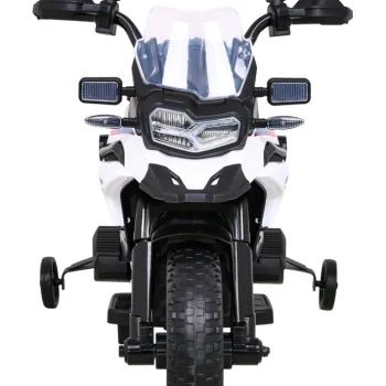 Bmw F850 Gs Dječji Motocikl Na Baterije Bijeli + Pomoćni Kotači + Audio Led + Spori Start, Bijela Motor Na Akumulator 3