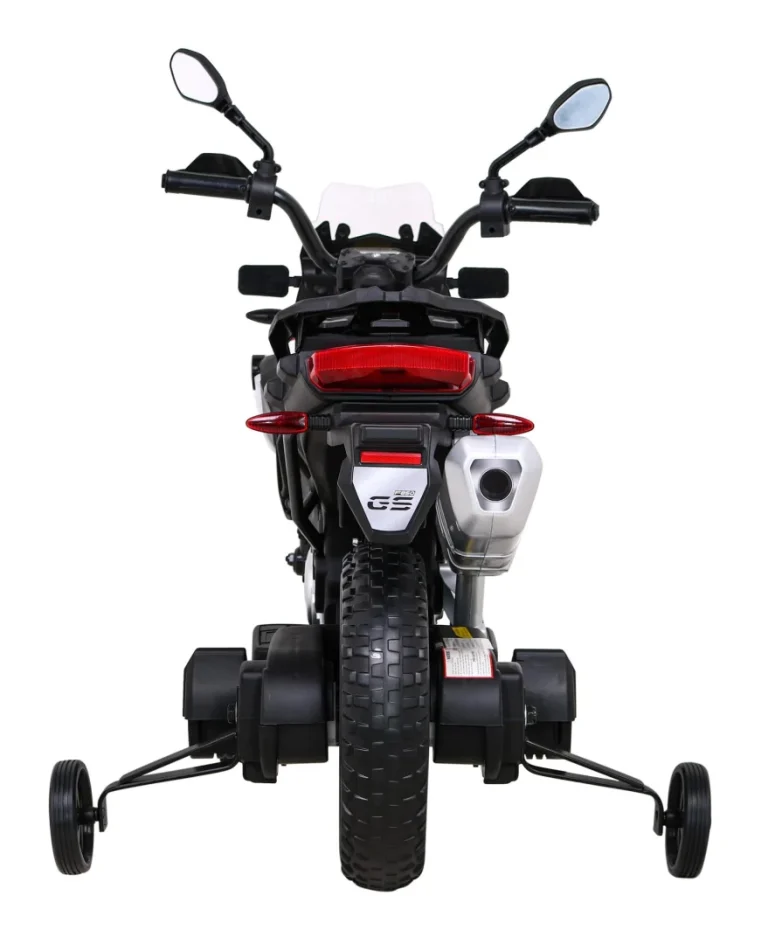 Bmw F850 Gs Dječji Motocikl Na Baterije Bijeli + Pomoćni Kotači + Audio Led + Spori Start, Bijela Motor Na Akumulator 8