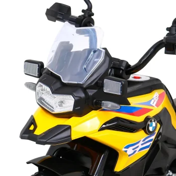 Bmw F850 Gs Dječji Motocikl Na Baterije žuti + Pomoćni Kotači + Audio Led + Spori Start + Eva, žuta Motor Na Akumulator 11