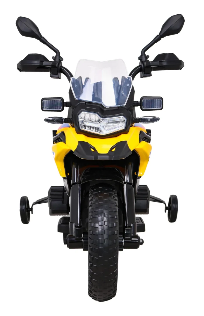 Bmw F850 Gs Dječji Motocikl Na Baterije žuti + Pomoćni Kotači + Audio Led + Spori Start + Eva, žuta Motor Na Akumulator 3
