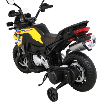 Bmw F850 Gs Dječji Motocikl Na Baterije žuti + Pomoćni Kotači + Audio Led + Spori Start + Eva, žuta Motor Na Akumulator 5