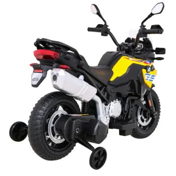 Bmw F850 Gs Dječji Motocikl Na Baterije žuti + Pomoćni Kotači + Audio Led + Spori Start + Eva, žuta Motor Na Akumulator 9