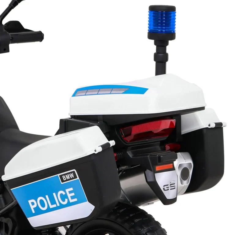 Bmw F850 Gs Policijski Motocikl Na Baterije Za Djecu + Pomoćni Kotači + Sirena + Svjetla + 2 Kofera Motor Na Akumulator 13