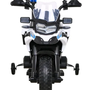 Bmw F850 Gs Policijski Motocikl Na Baterije Za Djecu + Pomoćni Kotači + Sirena + Svjetla + 2 Kofera Motor Na Akumulator 3