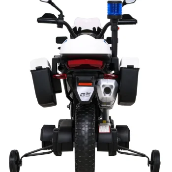 Bmw F850 Gs Policijski Motocikl Na Baterije Za Djecu + Pomoćni Kotači + Sirena + Svjetla + 2 Kofera Motor Na Akumulator 6