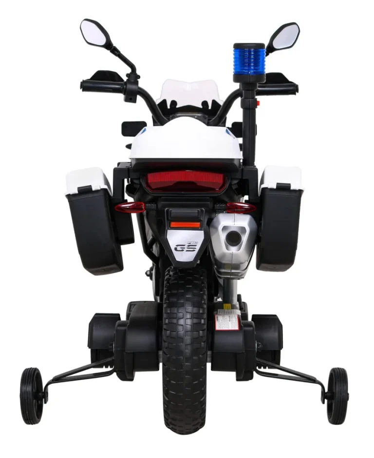 Bmw F850 Gs Policijski Motocikl Na Baterije Za Djecu + Pomoćni Kotači + Sirena + Svjetla + 2 Kofera Motor Na Akumulator 6