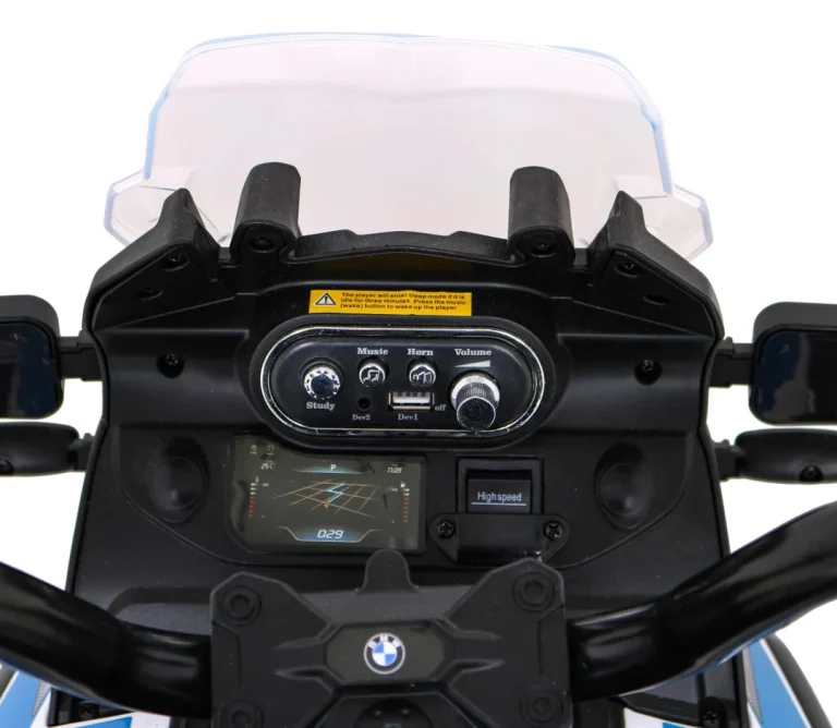 Bmw F850 Gs Policijski Motocikl Na Baterije Za Djecu + Pomoćni Kotači + Sirena + Svjetla + 2 Kofera Motor Na Akumulator 7