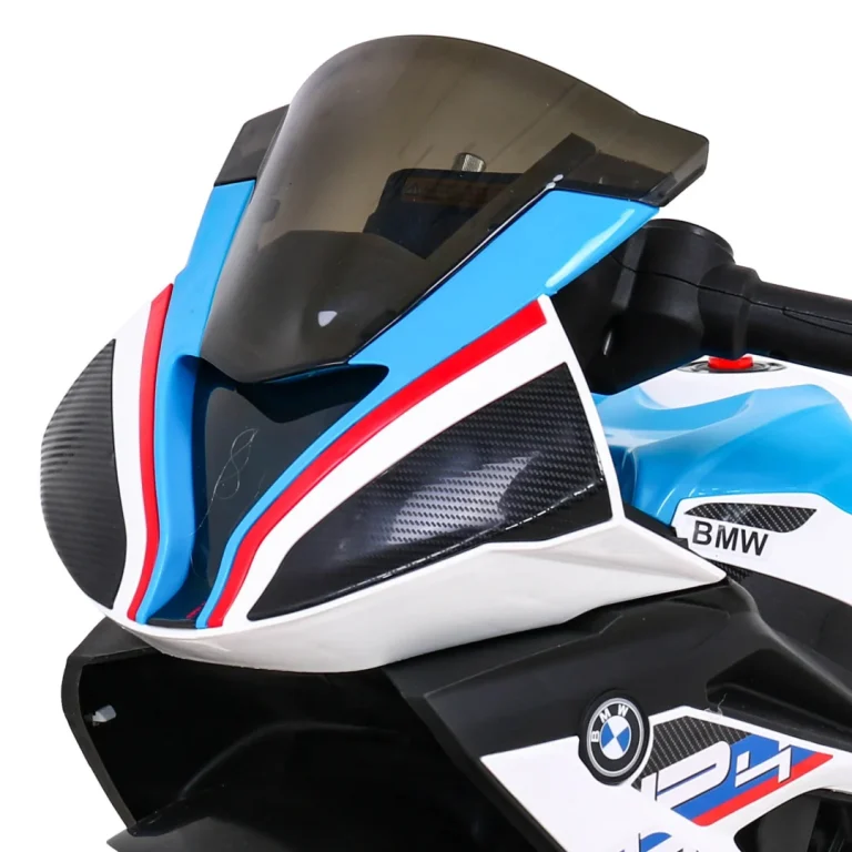 Bmw Hp4 Dječji Motocikl Na Baterije, Bijeli + 3 Kotača + Led + Mp3 Usb + Eko Koža, Bijela Motor Na Akumulator 10
