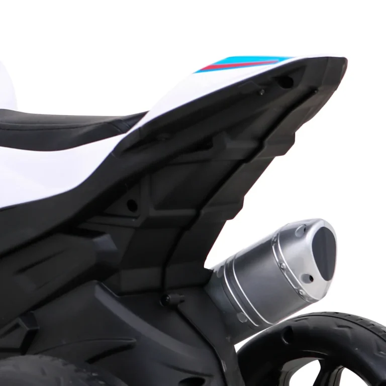 Bmw Hp4 Dječji Motocikl Na Baterije, Bijeli + 3 Kotača + Led + Mp3 Usb + Eko Koža, Bijela Motor Na Akumulator 12