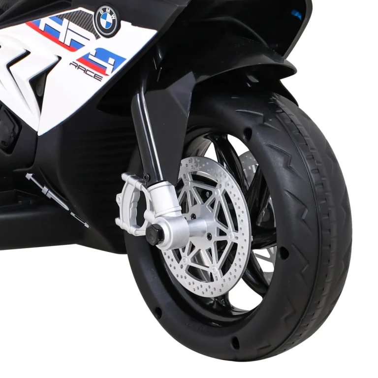 Bmw Hp4 Dječji Motocikl Na Baterije, Bijeli + 3 Kotača + Led + Mp3 Usb + Eko Koža, Bijela Motor Na Akumulator 13