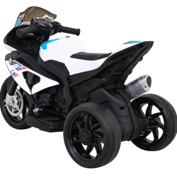 Bmw Hp4 Dječji Motocikl Na Baterije, Bijeli + 3 Kotača + Led + Mp3 Usb + Eko Koža, Bijela Motor Na Akumulator 5