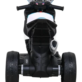 Bmw Hp4 Dječji Motocikl Na Baterije, Bijeli + 3 Kotača + Led + Mp3 Usb + Eko Koža, Bijela Motor Na Akumulator 6