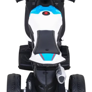 Bmw Hp4 Dječji Motocikl Na Baterije, Bijeli + 3 Kotača + Led + Mp3 Usb + Eko Koža, Bijela Motor Na Akumulator 7