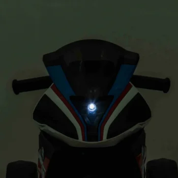 Bmw Hp4 Dječji Motocikl Na Baterije, Plavi + 3 Kotača + Led + Mp3 Usb + Eko Koža, Plava Motor Na Akumulator 16