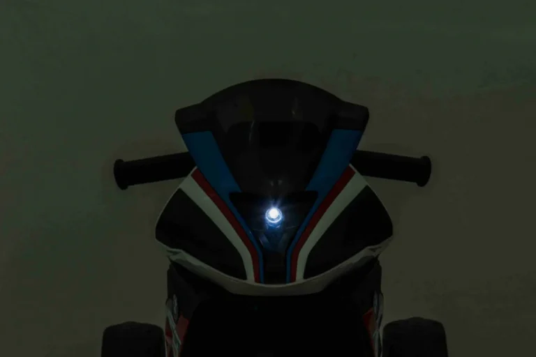 Bmw Hp4 Dječji Motocikl Na Baterije, Plavi + 3 Kotača + Led + Mp3 Usb + Eko Koža, Plava Motor Na Akumulator 16