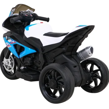 Bmw Hp4 Dječji Motocikl Na Baterije, Plavi + 3 Kotača + Led + Mp3 Usb + Eko Koža, Plava Motor Na Akumulator 5