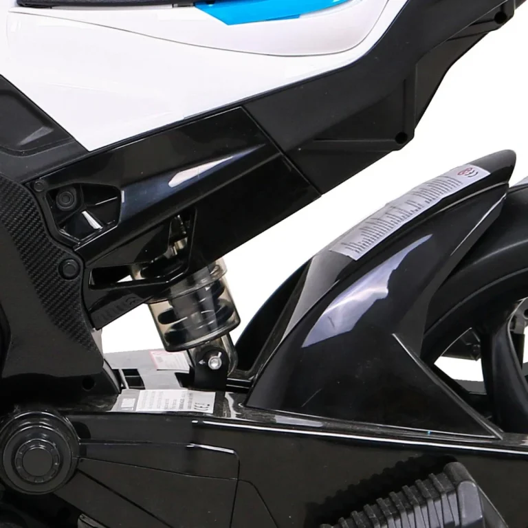 Bmw Hp4 Dječji Motocikl Na Baterije, Bijeli + Pomoćni Kotači + Spori Start + Eva + Mp3 Led, Bijela Motor Na Akumulator 11