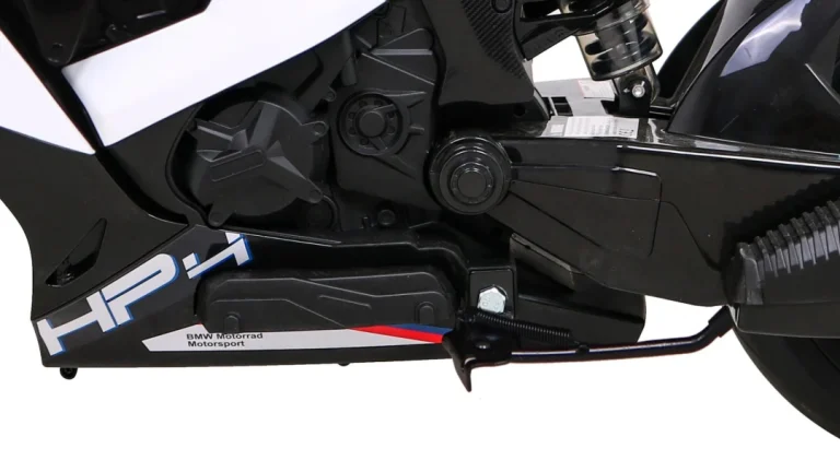 Bmw Hp4 Dječji Motocikl Na Baterije, Bijeli + Pomoćni Kotači + Spori Start + Eva + Mp3 Led, Bijela Motor Na Akumulator 12