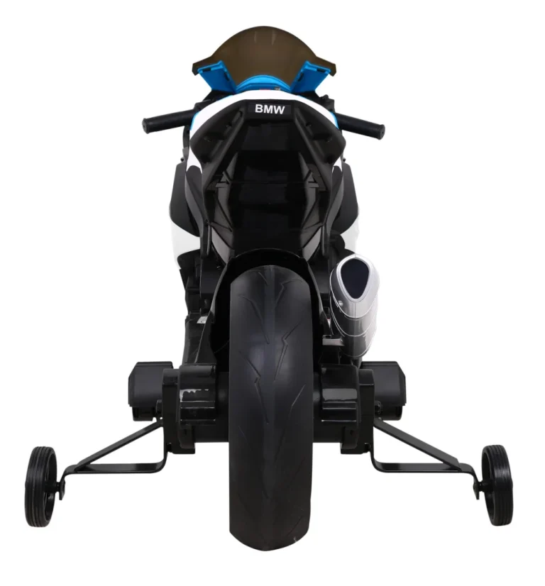 Bmw Hp4 Dječji Motocikl Na Baterije, Bijeli + Pomoćni Kotači + Spori Start + Eva + Mp3 Led, Bijela Motor Na Akumulator 6