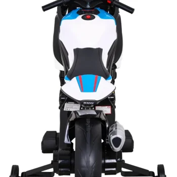 Bmw Hp4 Dječji Motocikl Na Baterije, Bijeli + Pomoćni Kotači + Spori Start + Eva + Mp3 Led, Bijela Motor Na Akumulator 9