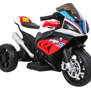 Bmw Hp4 Dječji Motocikl Na Baterije, Crveni + 3 Kotača + Led + Mp3 Usb + Eko Koža, Crvena Motor Na Akumulator 10