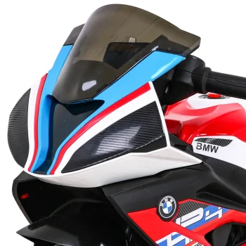 Bmw Hp4 Dječji Motocikl Na Baterije, Crveni + 3 Kotača + Led + Mp3 Usb + Eko Koža, Crvena Motor Na Akumulator 11