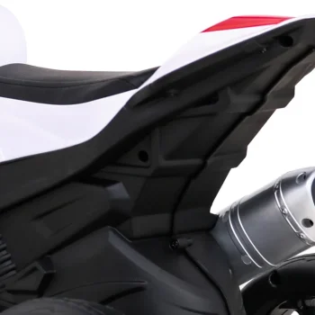 Bmw Hp4 Dječji Motocikl Na Baterije, Crveni + 3 Kotača + Led + Mp3 Usb + Eko Koža, Crvena Motor Na Akumulator 13