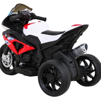 Bmw Hp4 Dječji Motocikl Na Baterije, Crveni + 3 Kotača + Led + Mp3 Usb + Eko Koža, Crvena Motor Na Akumulator 5