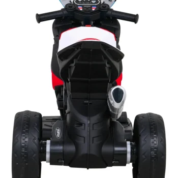 Bmw Hp4 Dječji Motocikl Na Baterije, Crveni + 3 Kotača + Led + Mp3 Usb + Eko Koža, Crvena Motor Na Akumulator 6