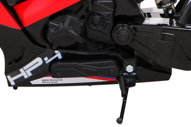 Bmw Hp4 Dječji Motocikl Na Baterije, Crveni + Pomoćni Kotači + Spori Start + Eva + Mp3 Led, Crvena Motor Na Akumulator 10