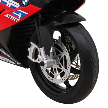 Bmw Hp4 Dječji Motocikl Na Baterije, Crveni + Pomoćni Kotači + Spori Start + Eva + Mp3 Led, Crvena Motor Na Akumulator 14