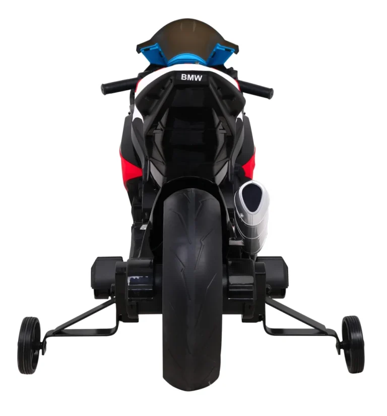 Bmw Hp4 Dječji Motocikl Na Baterije, Crveni + Pomoćni Kotači + Spori Start + Eva + Mp3 Led, Crvena Motor Na Akumulator 5