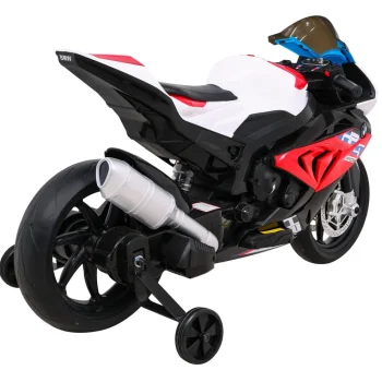 Bmw Hp4 Dječji Motocikl Na Baterije, Crveni + Pomoćni Kotači + Spori Start + Eva + Mp3 Led, Crvena Motor Na Akumulator 8