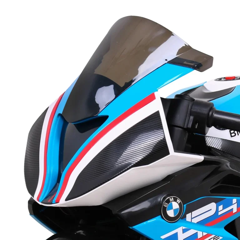 Bmw Hp4 Dječji Motocikl Na Baterije, Plavi + Pomoćni Kotači + Spori Start + Eva + Mp3 Led, Plava Motor Na Akumulator 11