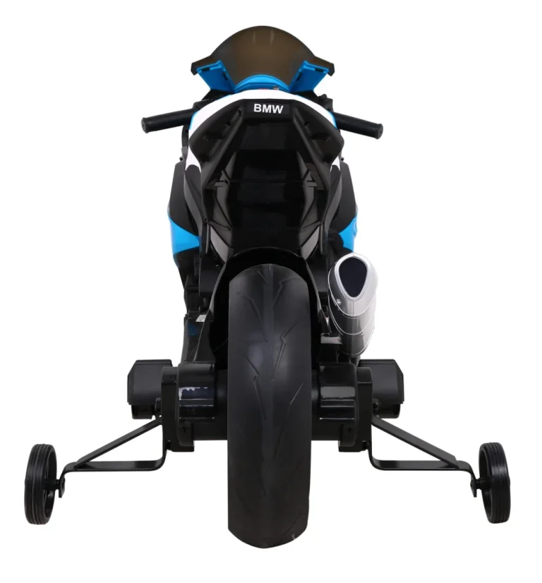 Bmw Hp4 Dječji Motocikl Na Baterije, Plavi + Pomoćni Kotači + Spori Start + Eva + Mp3 Led, Plava Motor Na Akumulator 6