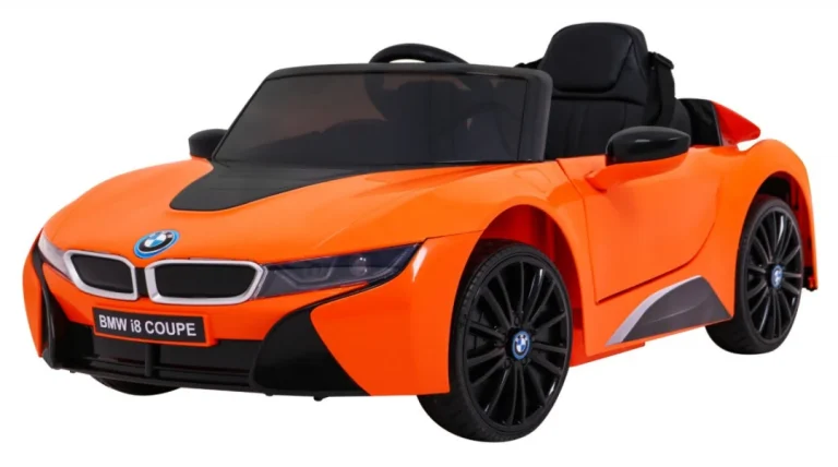 Bmw I8 Lift Auto Akumulator Narančasta + Daljinski Upravljač + Sporo Pokretanje + Sigurnosni 1