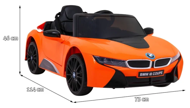 Bmw I8 Lift Auto Akumulator Narančasta + Daljinski Upravljač + Sporo Pokretanje + Sigurnosni 2