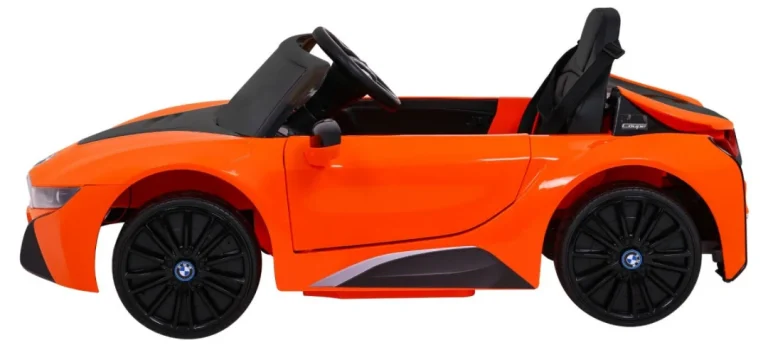 Bmw I8 Lift Auto Akumulator Narančasta + Daljinski Upravljač + Sporo Pokretanje + Sigurnosni 4