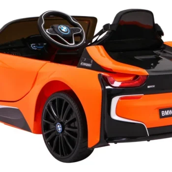Bmw I8 Lift Auto Akumulator Narančasta + Daljinski Upravljač + Sporo Pokretanje + Sigurnosni 5