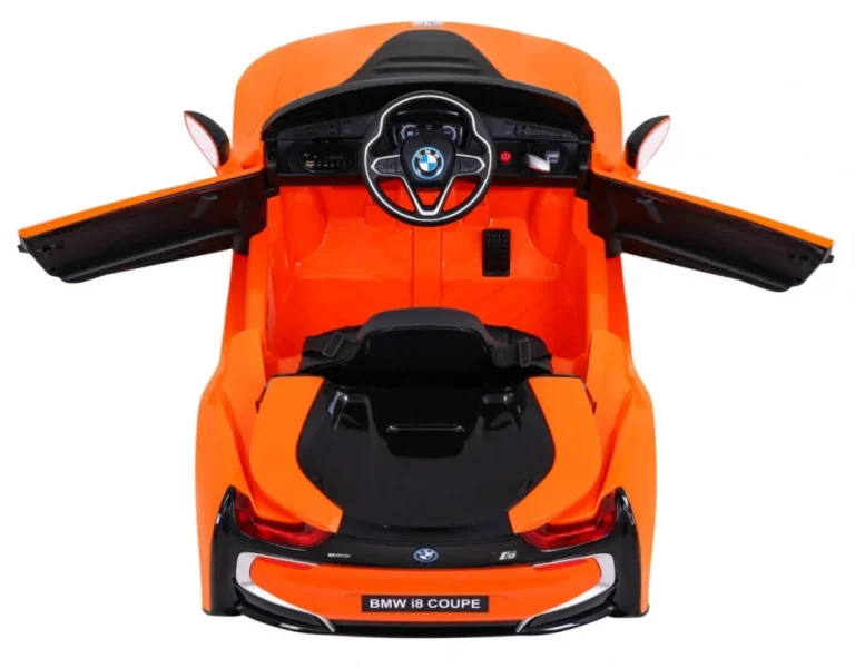Bmw I8 Lift Auto Akumulator Narančasta + Daljinski Upravljač + Sporo Pokretanje + Sigurnosni 7