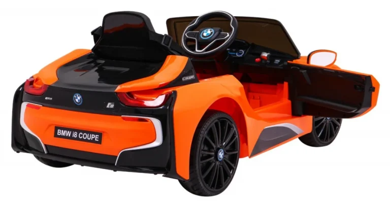 Bmw I8 Lift Auto Akumulator Narančasta + Daljinski Upravljač + Sporo Pokretanje + Sigurnosni 8