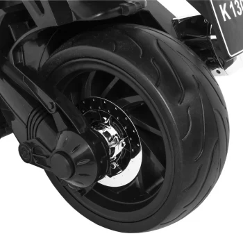 Bmw K1300s Dječji Motocikl Na Baterije, Bijeli + Pomoćni Kotači + Zvukovi, Svjetla + Spori, Bijela 10