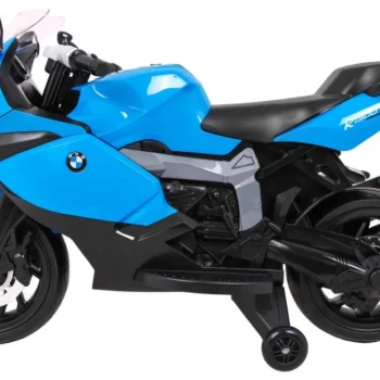 Bmw K1300s Dječji Motocikl Na Baterije, Plavi + Pomoćni Kotači + Zvukovi, Svjetla + Spori, Plava 4