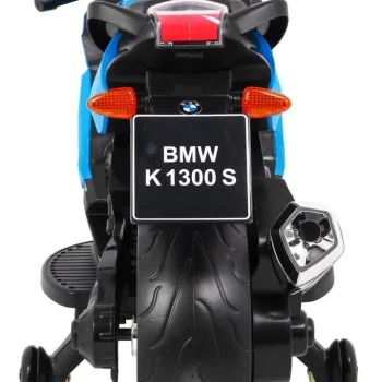 Bmw K1300s Dječji Motocikl Na Baterije, Plavi + Pomoćni Kotači + Zvukovi, Svjetla + Spori, Plava 6