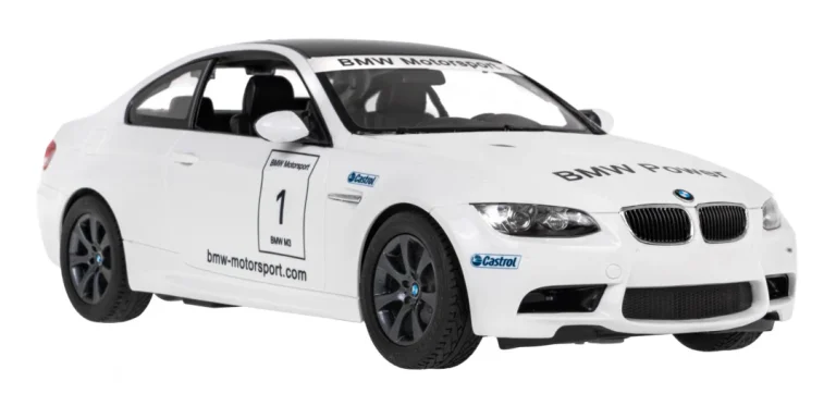 Bmw M3 Bijeli Rastar Model 1:14 Automobil Na Daljinsko Upravljanje + 2,4 Ghz Daljinski, Bijela 2