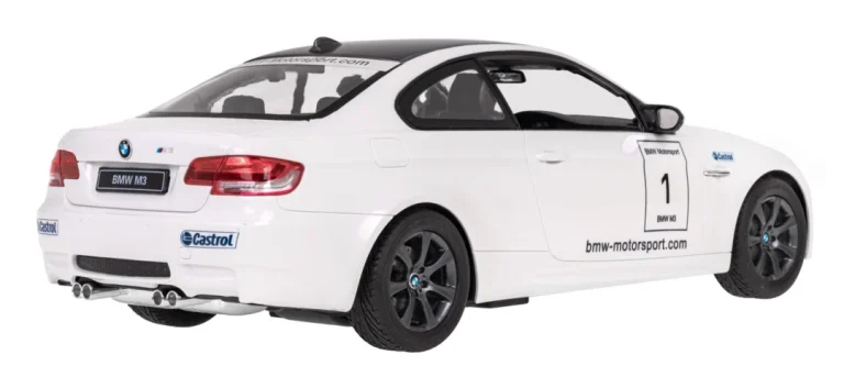 Bmw M3 Bijeli Rastar Model 1:14 Automobil Na Daljinsko Upravljanje + 2,4 Ghz Daljinski, Bijela 3